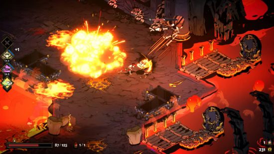 Top-down games: Zagreus explores the depths of hades and attacks enemies